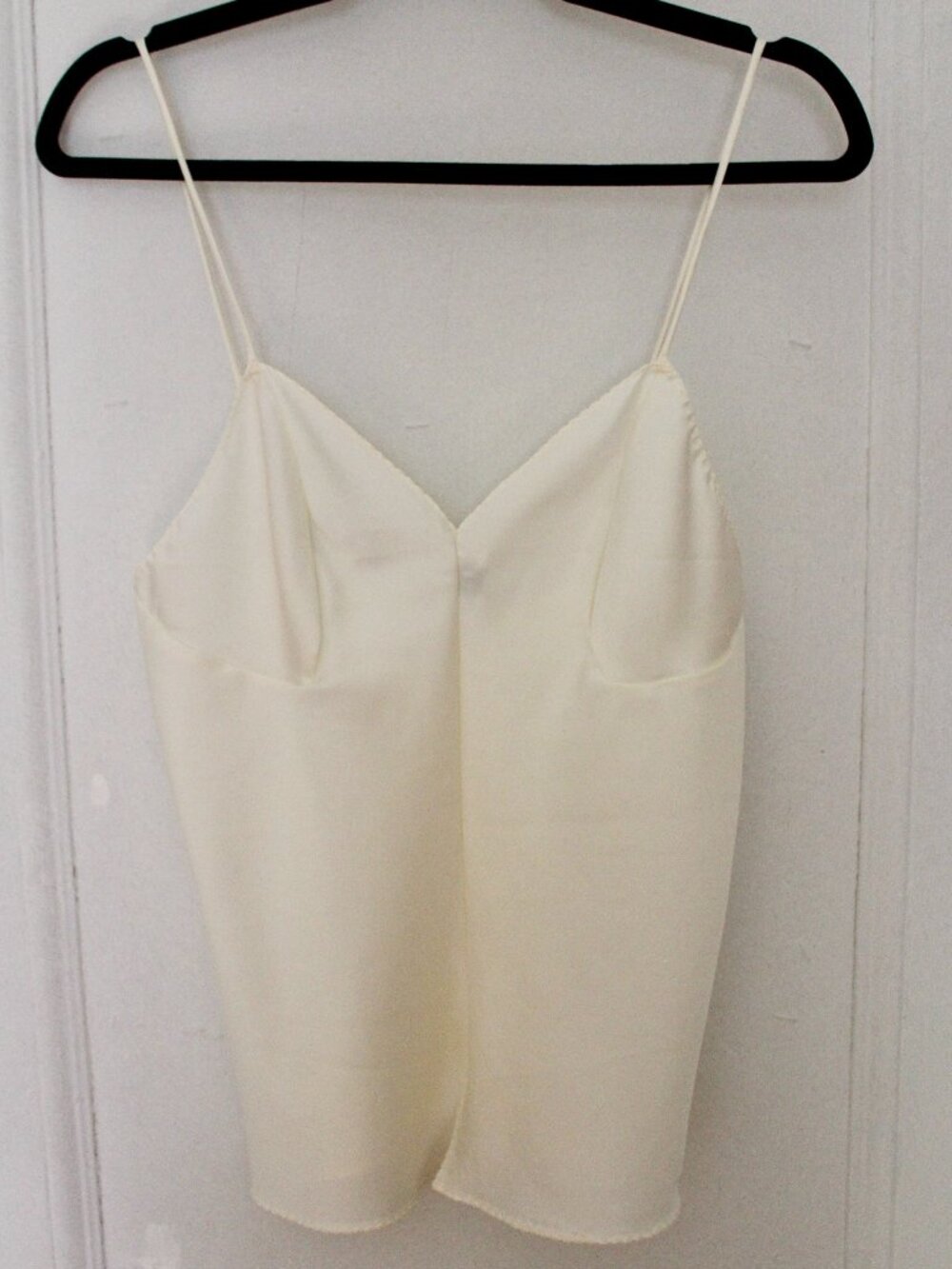 Rare Vintage 1970s Halston for Vassarette Cream Camisole